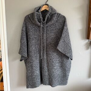 SMARTWOOL CRESTONE Merino Wool Poncho Cowlneck Sweater Sm/Med